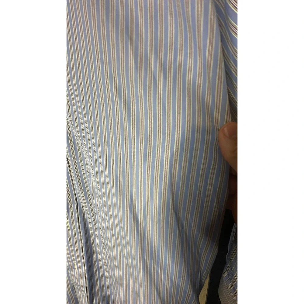 Polo Ralph Lauren Regent Classic Fit Striped Shirt Blue Mens 17.5 32/33